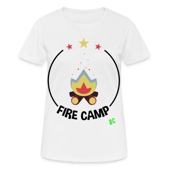 Camp de feu - T-shirt respirant Femme - blanc - Devant - AI Model Female 172 dark (172cm)