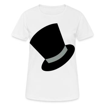 zylinder - Frauen T-Shirt atmungsaktiv - Weiß - Vorne - AI Model Female 172 dark (172cm)