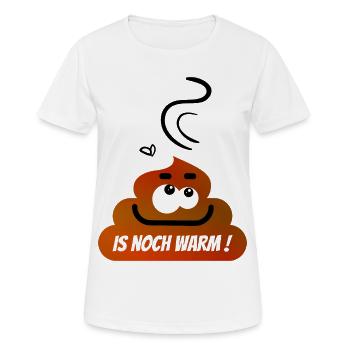Lustiger Kack Haufen :-) - Frauen T-Shirt atmungsaktiv - Weiß - Vorne - AI Model Female 172 dark (172cm)