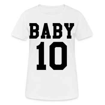 Baby 10 - Women's Breathable T-Shirt - white - Front - AI Model Female 172 dark (172cm)