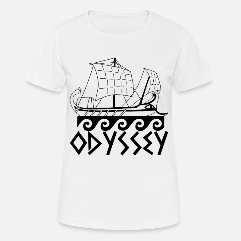 Boat and odyssey - Women's Breathable T-Shirt - white
