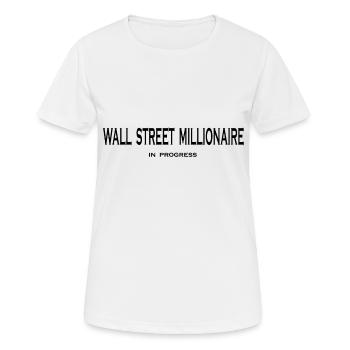Börse und Aktionär - Frauen T-Shirt atmungsaktiv - Weiß - Vorne - AI Model Female 172 dark (172cm)