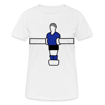 Tischkicker Figur - Frauen T-Shirt atmungsaktiv - Weiß - Vorne - AI Model Female 172 dark (172cm)