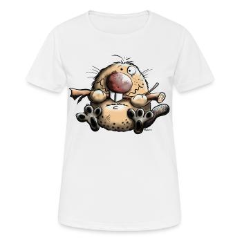 Funny Beaver - Women's Breathable T-Shirt - white - Front - AI Model Female 172 dark (172cm)