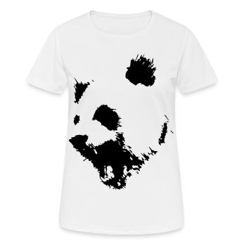 Panda - Frauen T-Shirt atmungsaktiv - Weiß - Vorne - AI Model Female 172 dark (172cm)
