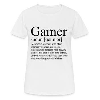 Gaming Gaming Gaming Gaming Gaming Gaming Gaming - Frauen T-Shirt atmungsaktiv - Weiß - Vorne - AI Model Female 172 dark (172cm)