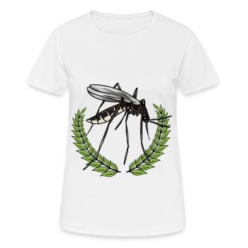 Insekten Mücke Stechmücke Sieger Lorbeerkranz - Frauen T-Shirt atmungsaktiv - Weiß - Vorne - AI Model Female 172 dark (172cm)