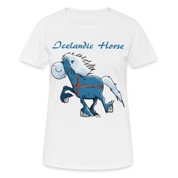 Pfiffiger Isländer - Frauen T-Shirt atmungsaktiv - Weiß - Vorne - AI Model Female 172 dark (172cm)