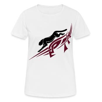 Panthère avec Tribal, Tattoo. - T-shirt respirant Femme - blanc - Devant - AI Model Female 172 dark (172cm)