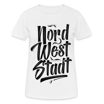 Frankfurt Nordweststadt FFM - T-shirt respirant Femme - blanc - Devant - AI Model Female 172 dark (172cm)