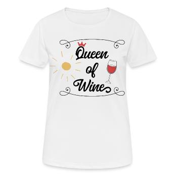 le vin - T-shirt respirant Femme - blanc - Devant - AI Model Female 172 dark (172cm)