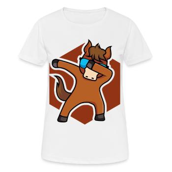 Cheval de cheval cheval - design - T-shirt respirant Femme - blanc - Devant - AI Model Female 172 dark (172cm)