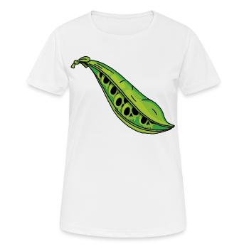 Totenkopf Erbsen - Frauen T-Shirt atmungsaktiv - Weiß - Vorne - AI Model Female 172 dark (172cm)