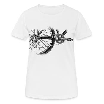 roue - T-shirt respirant Femme - blanc - Devant - AI Model Female 172 dark (172cm)