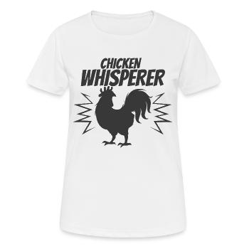 Chickens Whisperer - Design - Women's Breathable T-Shirt - white - Front - AI Model Female 172 dark (172cm)
