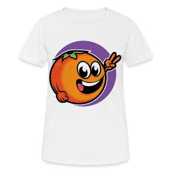 Mandarine orange - design - T-shirt respirant Femme - blanc - Devant - AI Model Female 172 dark (172cm)