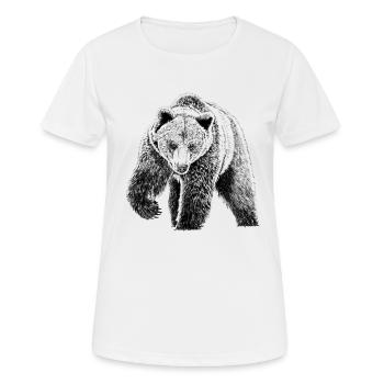 porter - T-shirt respirant Femme - blanc - Devant - AI Model Female 172 dark (172cm)