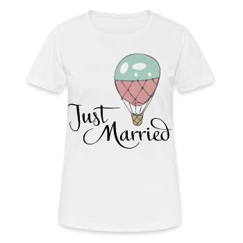 Hochzeit - Frauen T-Shirt atmungsaktiv - Weiß - Vorne - AI Model Female 172 dark (172cm)