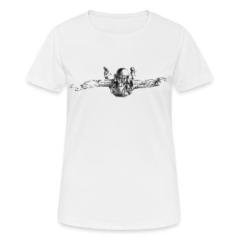 Skydiver - T-shirt respirant Femme - blanc - Devant - AI Model Female 172 dark (172cm)