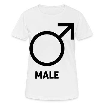 Lustige Geschenke für Männer - Frauen T-Shirt atmungsaktiv - Weiß - Vorne - AI Model Female 172 dark (172cm)