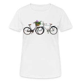 Bicycles - Women's Breathable T-Shirt - white - Front - AI Model Female 172 dark (172cm)