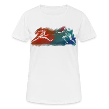 Fencing - Women's Breathable T-Shirt - white - Front - AI Model Female 172 dark (172cm)