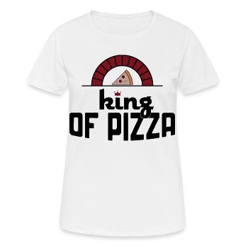 Pizza - Frauen T-Shirt atmungsaktiv - Weiß - Vorne - AI Model Female 172 dark (172cm)