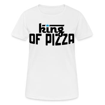 Pizza - Frauen T-Shirt atmungsaktiv - Weiß - Vorne - AI Model Female 172 dark (172cm)