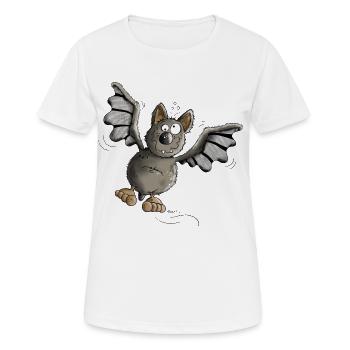 Mignon Batte - T-shirt respirant Femme - blanc - Devant - AI Model Female 172 dark (172cm)
