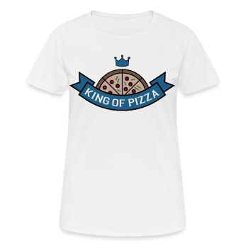Pizza - Frauen T-Shirt atmungsaktiv - Weiß - Vorne - AI Model Female 172 dark (172cm)