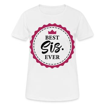 Schwester - Frauen T-Shirt atmungsaktiv - Weiß - Vorne - AI Model Female 172 dark (172cm)