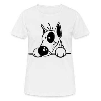 The Bull Terrier - Women's Breathable T-Shirt - white - Front - AI Model Female 172 dark (172cm)