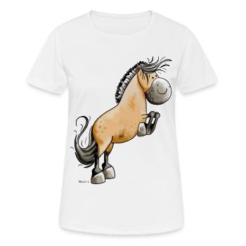 Lustiger Norweger - Frauen T-Shirt atmungsaktiv - Weiß - Vorne - AI Model Female 172 dark (172cm)