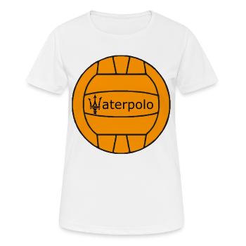 Waterpolo - Frauen T-Shirt atmungsaktiv - Weiß - Vorne - AI Model Female 172 dark (172cm)