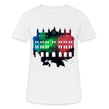 Mairie de Rostock - Rostock - T-shirt respirant Femme - blanc - Devant - AI Model Female 172 dark (172cm)