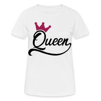 frauenpower - Frauen T-Shirt atmungsaktiv - Weiß - Vorne - AI Model Female 172 dark (172cm)