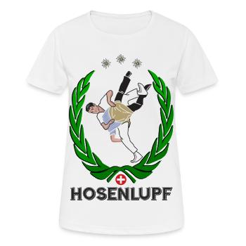 Hosenlupf Schwinger Schwingen - Frauen T-Shirt atmungsaktiv - Weiß - Vorne - AI Model Female 172 dark (172cm)