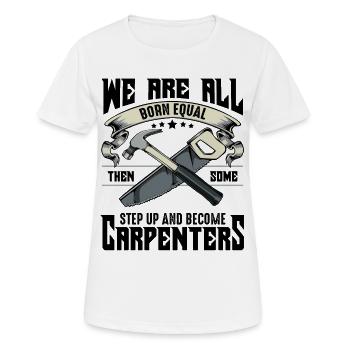 L’égalité par l’artisanat - T-shirt respirant Femme - blanc - Devant - AI Model Female 172 dark (172cm)