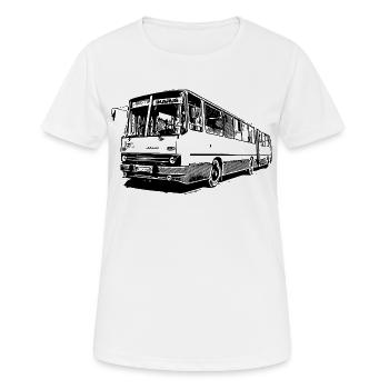 IKARUS 280 - Frauen T-Shirt atmungsaktiv - Weiß - Vorne - AI Model Female 172 dark (172cm)