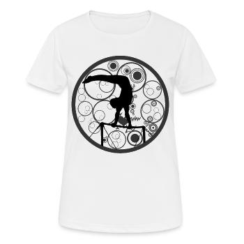 Turner | Turnen am Reck Barren - Frauen T-Shirt atmungsaktiv - Weiß - Vorne - AI Model Female 172 dark (172cm)