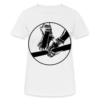 Sport Barren Leichtathletik Turnen - Frauen T-Shirt atmungsaktiv - Weiß - Vorne - AI Model Female 172 dark (172cm)