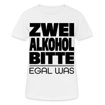 Trinkspruch - Frauen T-Shirt atmungsaktiv - Weiß - Vorne - AI Model Female 172 dark (172cm)