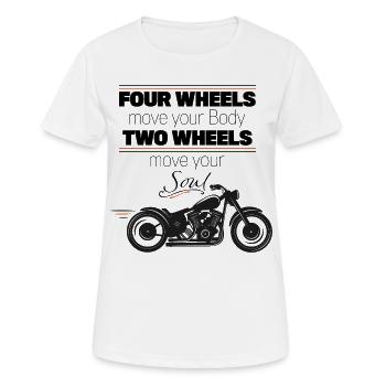 Bikers - Women's Breathable T-Shirt - white - Front - AI Model Female 172 dark (172cm)