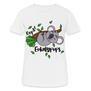 Koala Eukalyptus Oops Eukalypups Pups Tier Ast - Frauen T-Shirt atmungsaktiv - Weiß - Vorne - AI Model Female 172 dark (172cm)