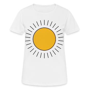 Soleil - T-shirt respirant Femme - blanc - Devant - AI Model Female 172 dark (172cm)