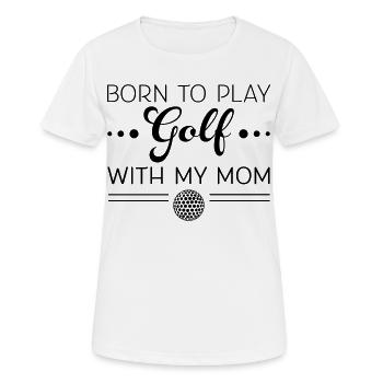 Golf - Frauen T-Shirt atmungsaktiv - Weiß - Vorne - AI Model Female 172 dark (172cm)