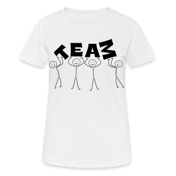 team - Women's Breathable T-Shirt - white - Front - AI Model Female 172 dark (172cm)