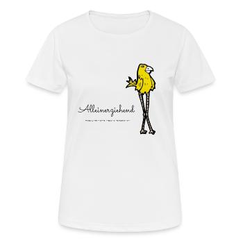 Alleinerziehend habe daher andere Perspektive - Frauen T-Shirt atmungsaktiv - Weiß - Vorne - AI Model Female 172 dark (172cm)