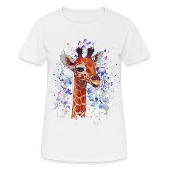 Girafe - Girafe - Girafe Cool - T-shirt respirant Femme - blanc - Devant - AI Model Female 172 dark (172cm)