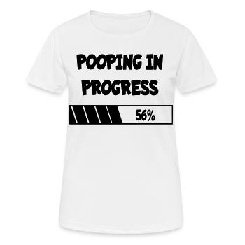 im Werden, Fortschritt * - Frauen T-Shirt atmungsaktiv - Weiß - Vorne - AI Model Female 172 dark (172cm)